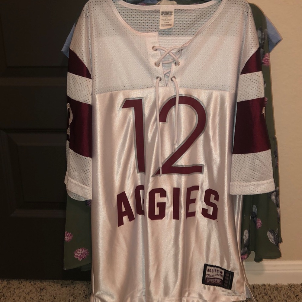 Oversized Texas A&M Jersey- Pink